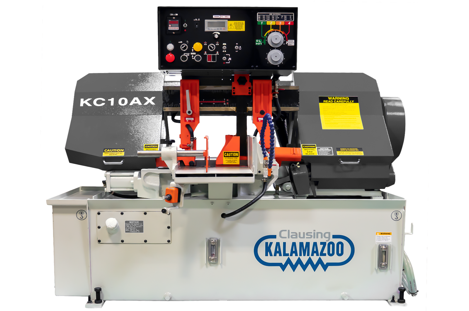 kc10ax_front_hi-res_1-1.png Clausing Kalamazoo 230V Three Phase 10”x11” Variable Speed Automatic Horizontal Bandsaw KC10AX - Image 1