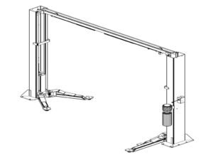 Whip Industries WAS112E Asymmetric/Symmetric Two Post Car Lift ALI Certified - Image 5