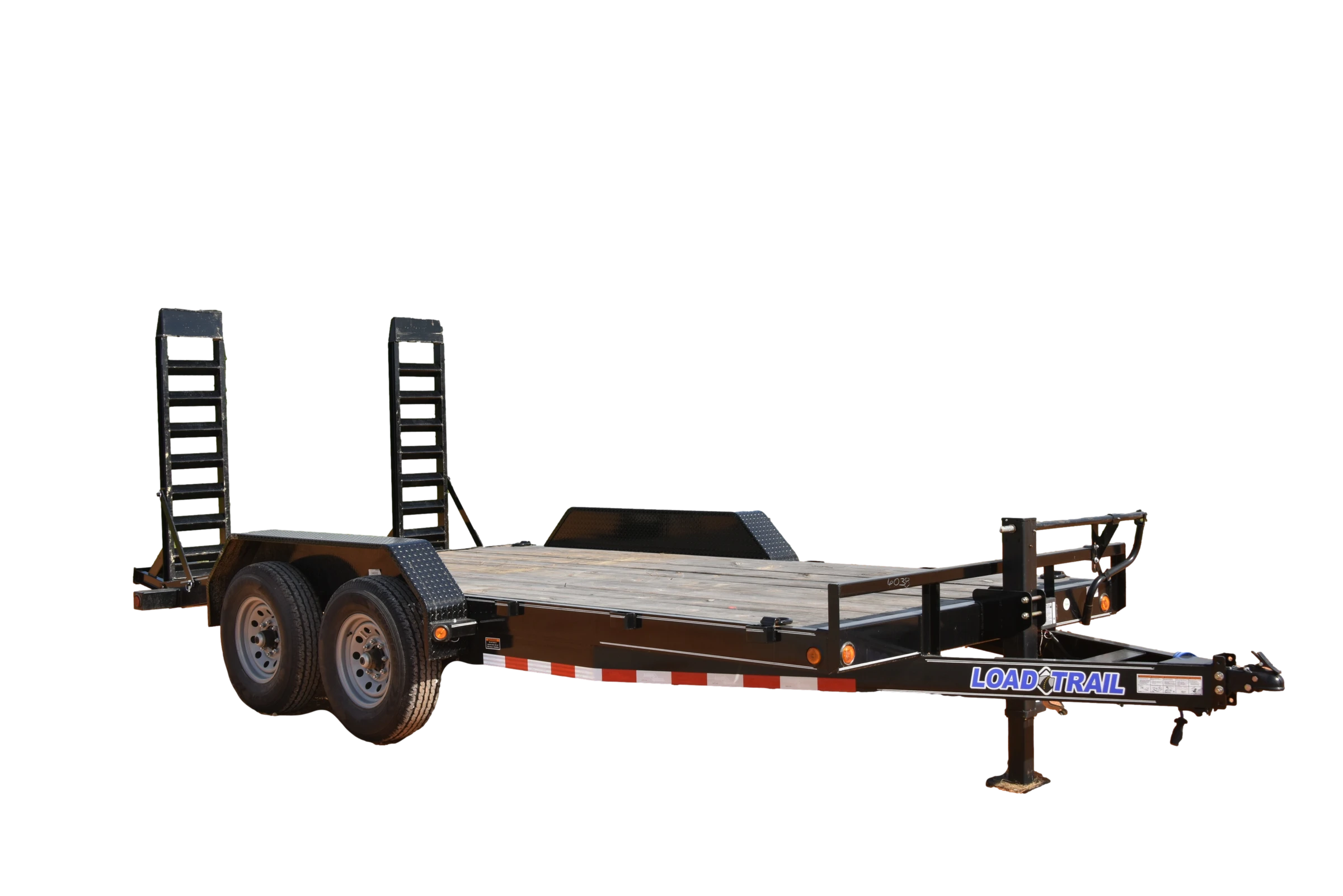 lt608-1 LT608 Load Trail 7X16 Car Hauler 14K W/ Fold Ramps - Image 1
