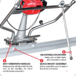 Tomahawk PRO Series Honda Concrete Power Screed Three Magnesium Blade Bundle (Choose 3 Boards) W/ Free Vibration Impact Ironclad Gloves - Image 7