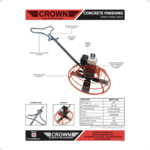 Crown Equipment Power Trowel – 36″ Walk Behind – Honda - Image 3