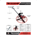 Crown Equipment Power Trowel – 46″ Walk Behind – Honda - Image 3