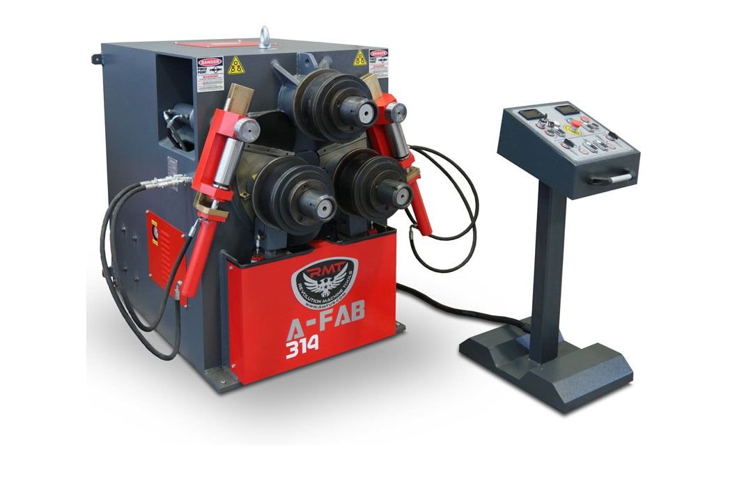 products-a-fab-314-800px-1-1 Revolution Machine Tools 5.5HP Horizontal/Vertical Profile Hydraulic Angle Roll Bender A-FAB 314 - Image 1