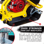 5.5 HP Honda Vibratory Plate Compactor for Asphalt Aggregate Soil Compaction W/ Free Vibration Impact Ironclad Gloves - Image 8