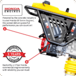 3 HP Honda Vibratory Rammer Tamper with Honda GX100 Engine 3350 lbs/ft W/ Free Vibration Impact Ironclad Gloves - Image 6