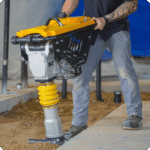 3 HP Honda Vibratory Rammer Tamper with Honda GX100 Engine 3350 lbs/ft W/ Free Vibration Impact Ironclad Gloves - Image 8