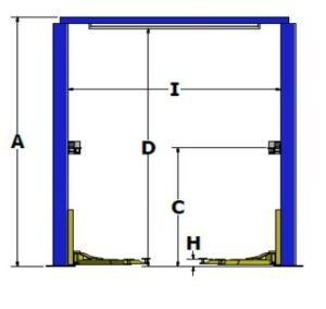 Whip Industries WS112E Symmetric Two Post Car Lift ALI Certified - Image 5