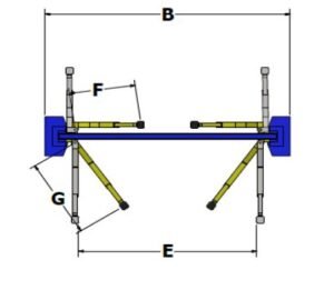 Whip WS112E-24 Symmetric Ex-Tall 2 Post Car Lift ALI Certified - Image 6