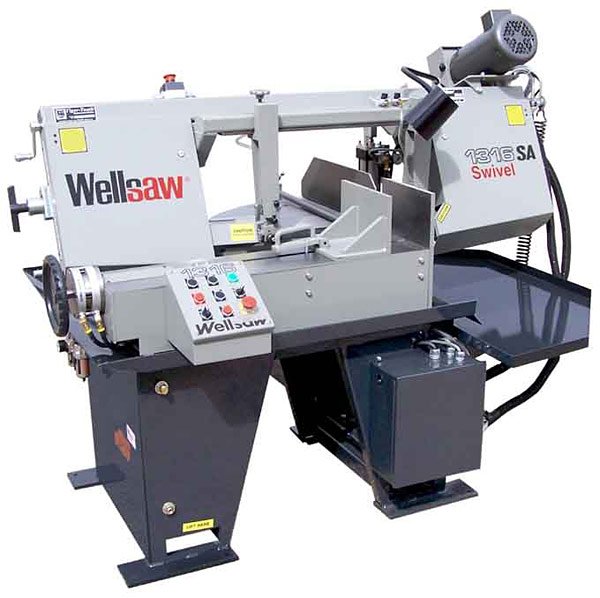 wellsaw_1316s_sa.jpg Wellsaw Model 1316S-SA Semi-Automatic Bandsaw with Swivel Head Feature - Image 1